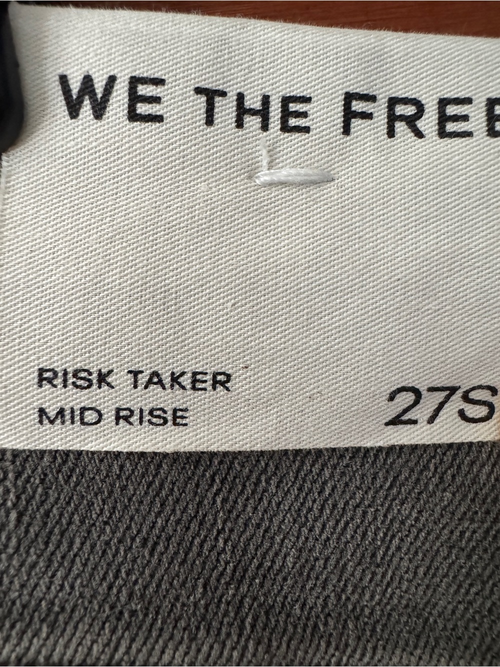 We The Free Risk Taker Jean Two-Tone Gray Straight Jeans - Picture 3 of 3